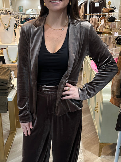 Frannie Velvet Blazer