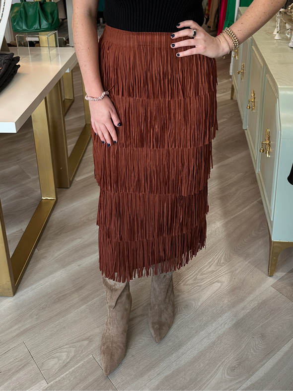 Shayer Fringe Skirt