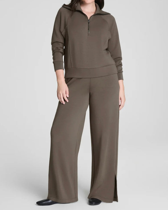 Spanx Half Zip in Mineral