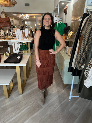 Shayer Fringe Skirt