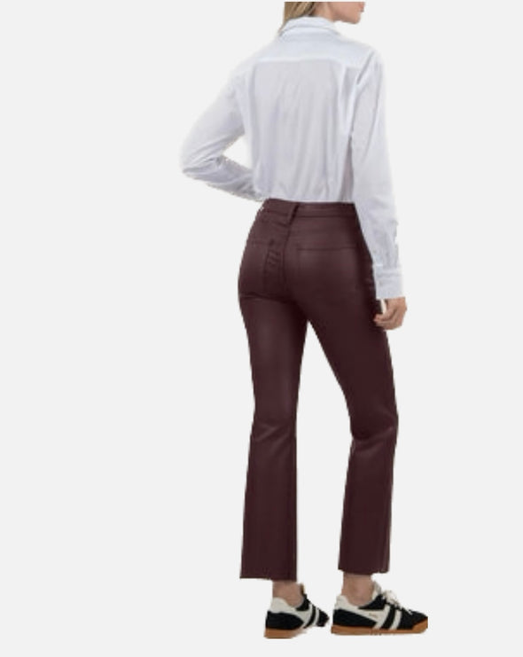 Sangria Coated Kick Flare