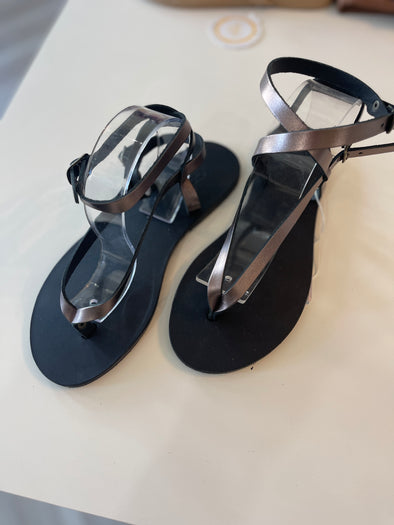 Gunmetal Sandals