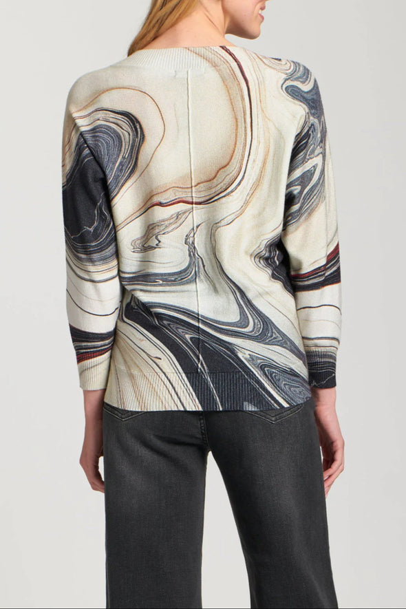 Marbled v-Neck Sweater