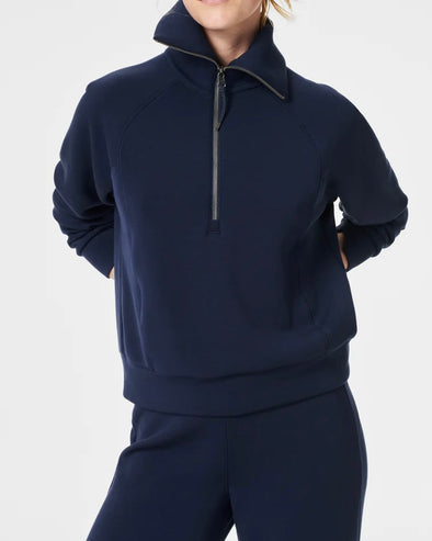 Spanx AE Half Zip - Navy