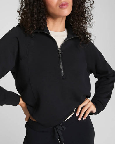 Spanx AE Half Zip - Black