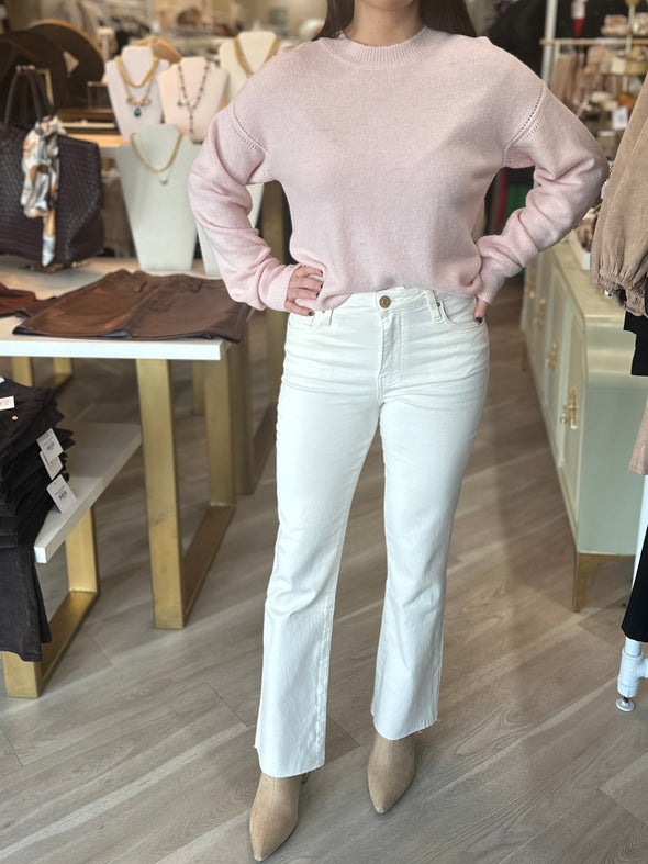 Kelsey Kick Flare in Ecru