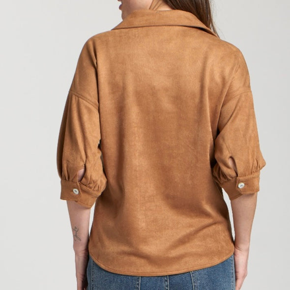 Carmen Suede Top