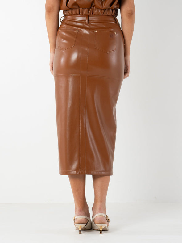 Mocha Pencil Skirt