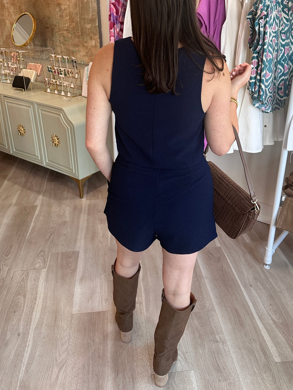 Navy Shorts Set