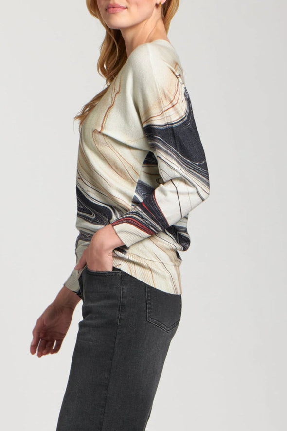 Marbled v-Neck Sweater
