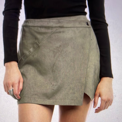 Olive Wrap Skirt