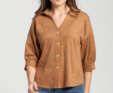 Carmen Suede Top