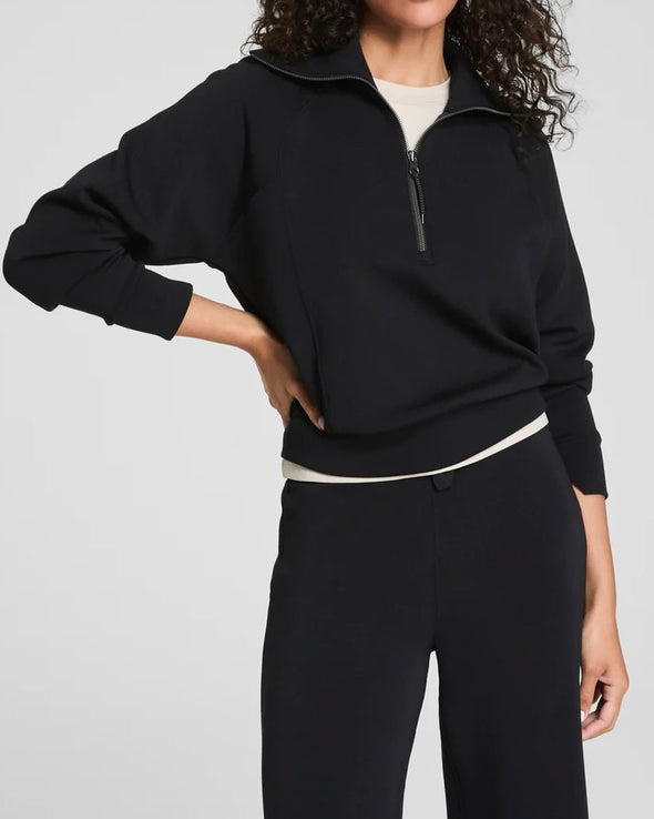Spanx AE Half Zip - Black
