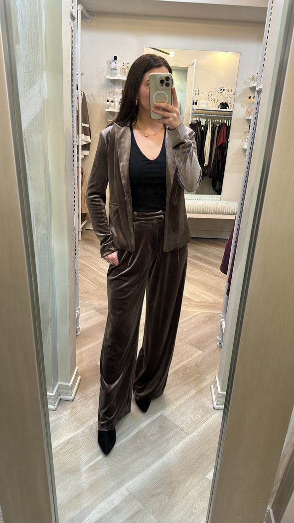 Frannie Velvet Blazer