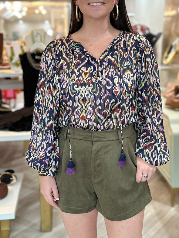 Camille Suede Shorts