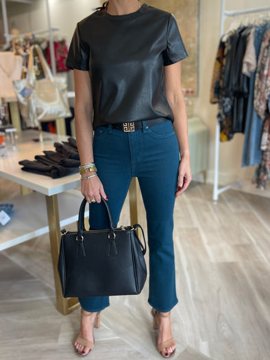 Monroe Leather Tee
