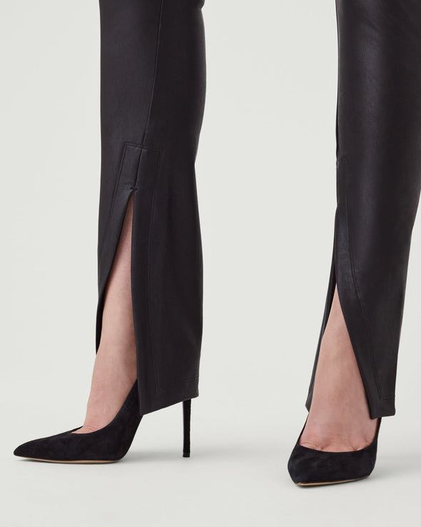 Spanx Leather Front Slit Pants