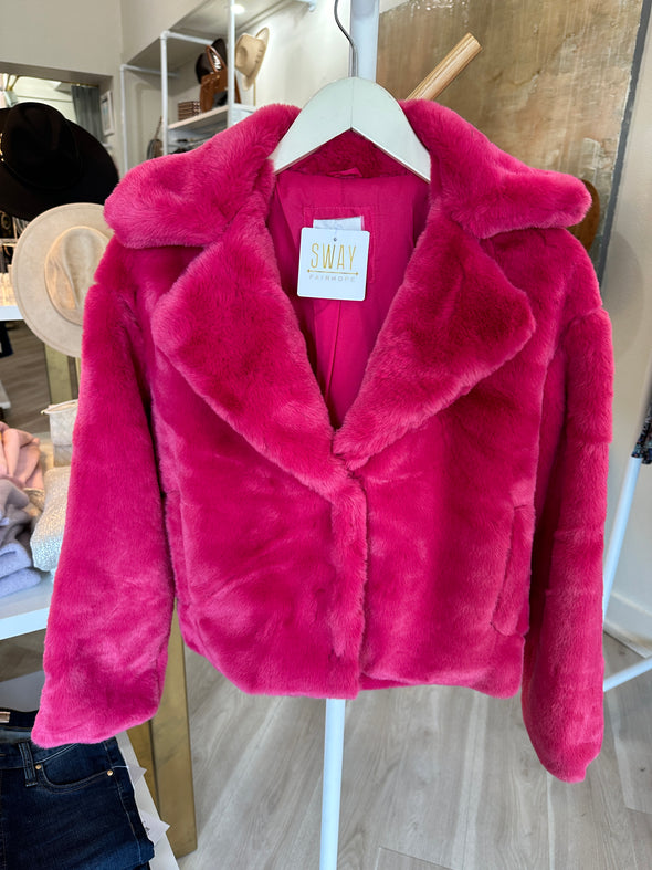 Pink Furry Jacket