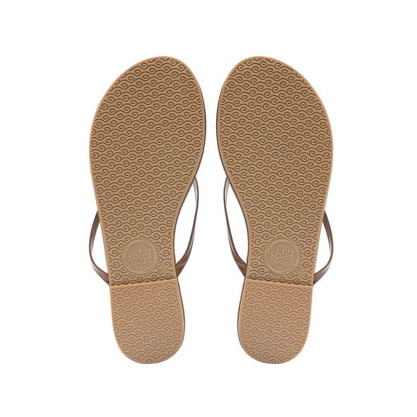 Solei Sea Flops - Caramel Patent