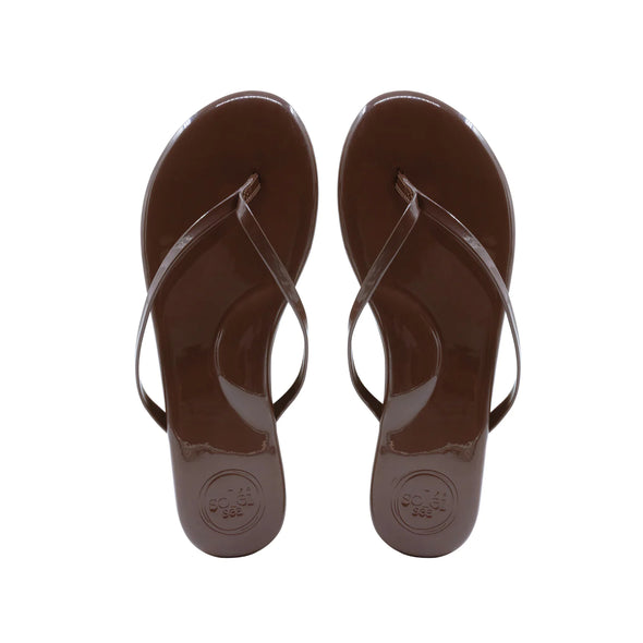 Solei Sea Flops - Chocolate Patent