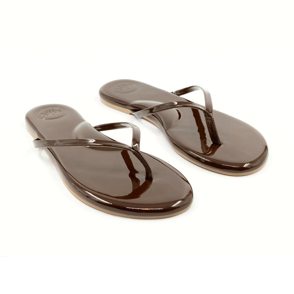 Solei Sea Flops - Chocolate Patent