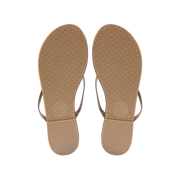 Solei Sea Flops - Chocolate Patent