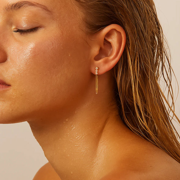 Alandra Chain Stud Earring