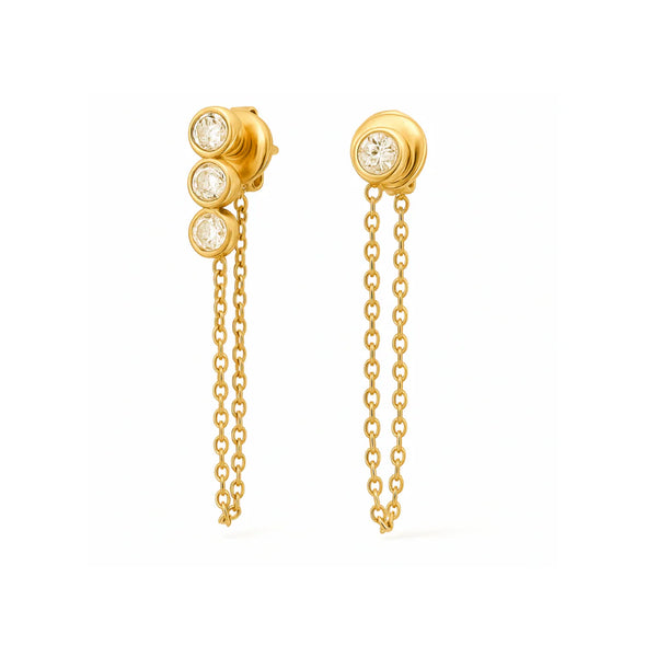 Alandra Chain Stud Earring