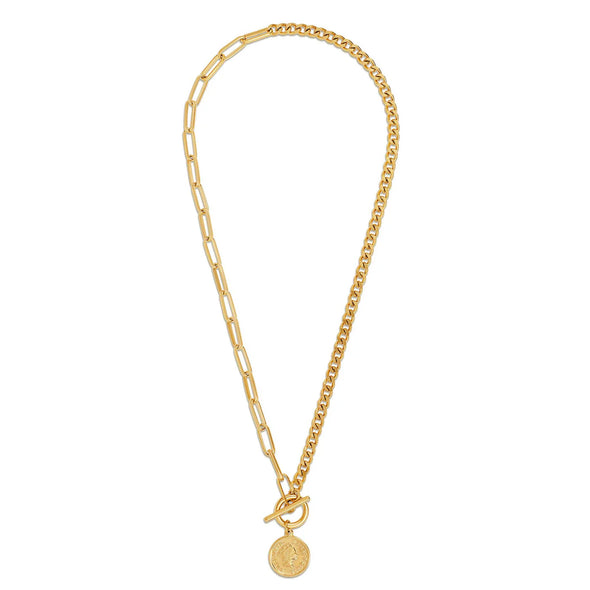 Stacie Chain Coin Necklace